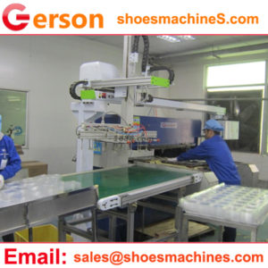 Plastic blister packaging sheet pickup manipulator die cutting machine