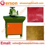 Croc skin leather cutting machine